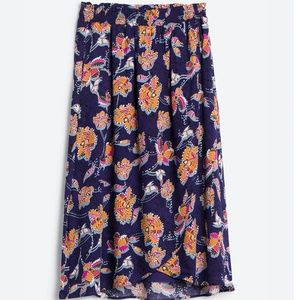 Blue midi skirt